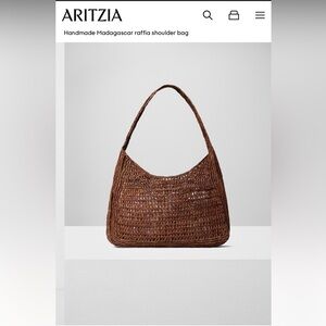Aritzia Sorbetto Raffia Bag